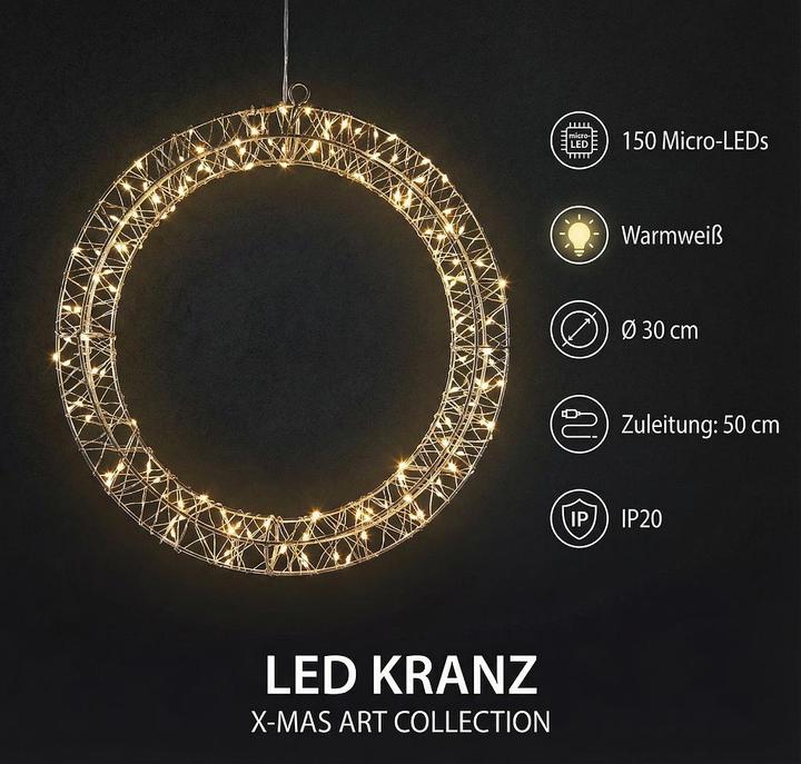 Produktbild Art Collection Lichter - Kranz 150 LED