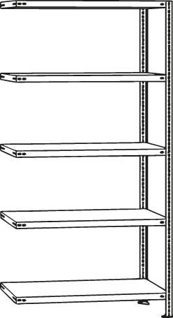 Räder-Anbauregal MULTIplus151