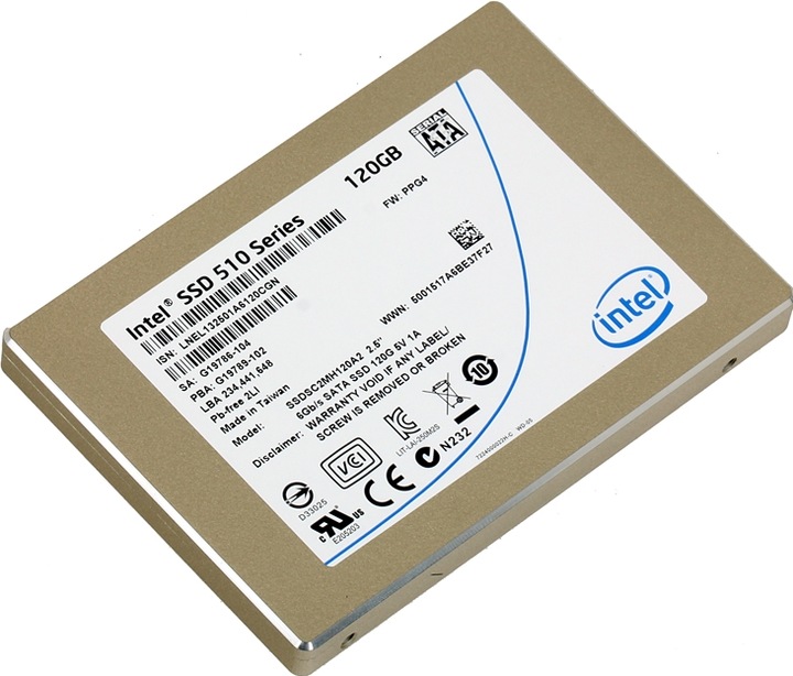 Actual product image Intel SSD 510 Series (120 GB, 2.5")