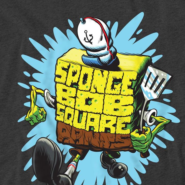 Immagine prodotto Spongebob Squarepants Maglietta Lettera Adulto Unisex (M)