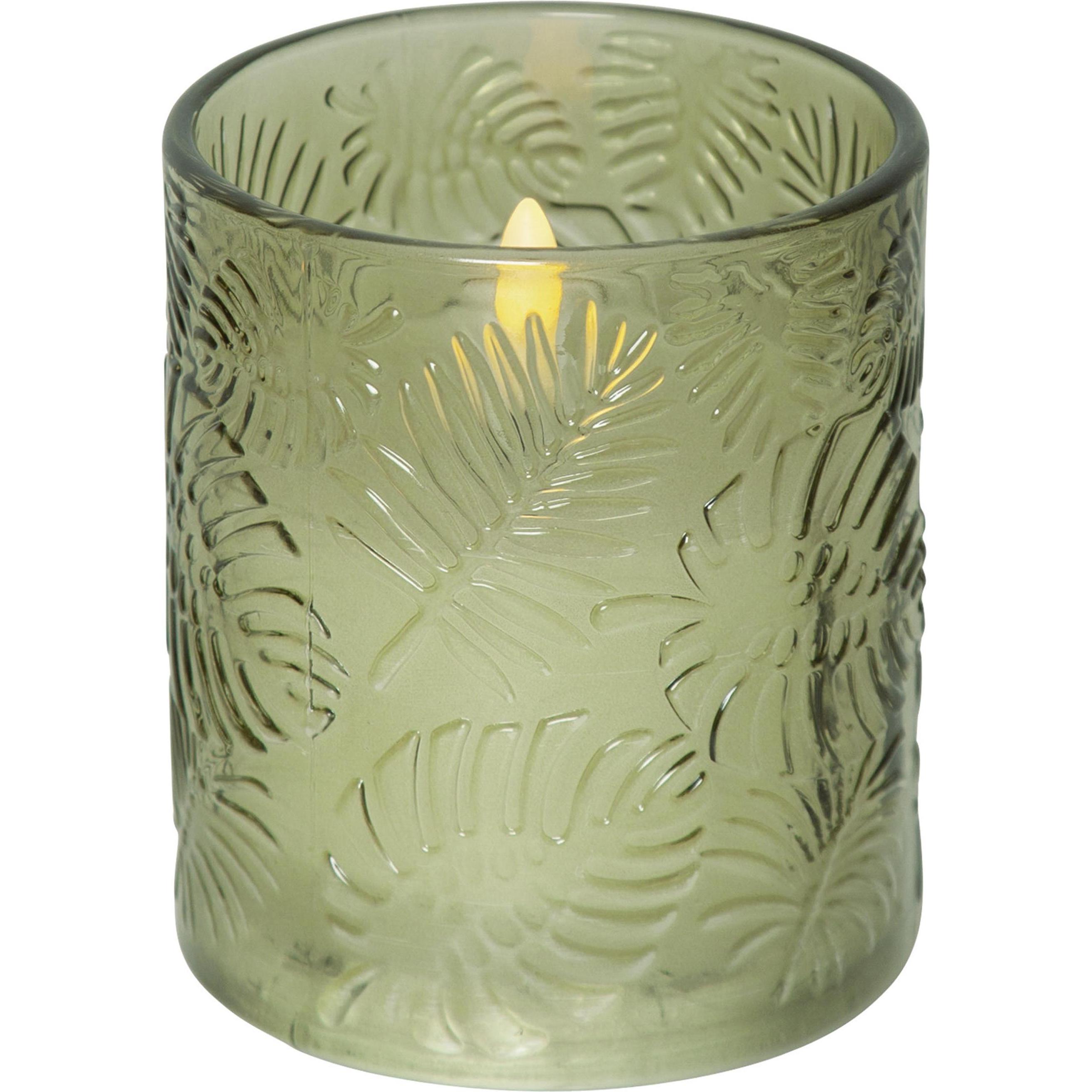 Star Trading, LED Kerzen, LED Pillar Kerze Flamme Leaf (1 x)