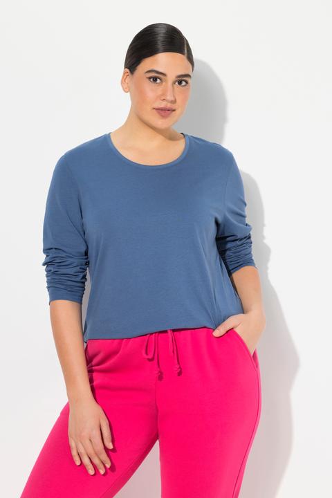 Produktbild Ulla Popken Shirt, Slim, Rundhalsausschnitt, Langarm (58)