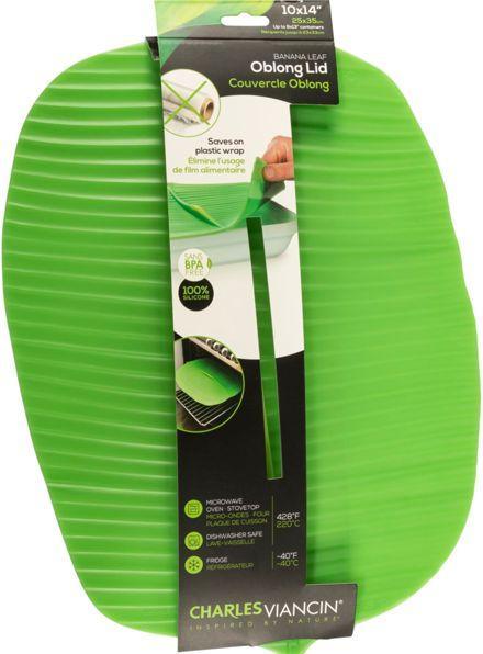 Actual product image Charles Viancin BANANA LEAF 35x25 cm Silikon-Deckel Grün