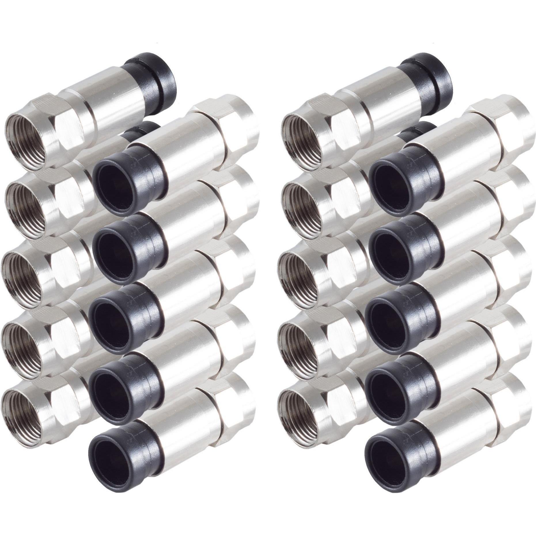 Shiverpeaks BS15-300314. Verbindungstyp: F-Typ, Anschluss 1: F, Anschluss 2: F. Menge pro Packung: 10 Stück(e) (Antennen...