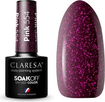 Produktbild Claresa UV LED Nagellack Kollektion Hybrid Maniküre Soak Off - 5ml Rosa Farbe Nr. 554 (Nr. 554, PINK 554)