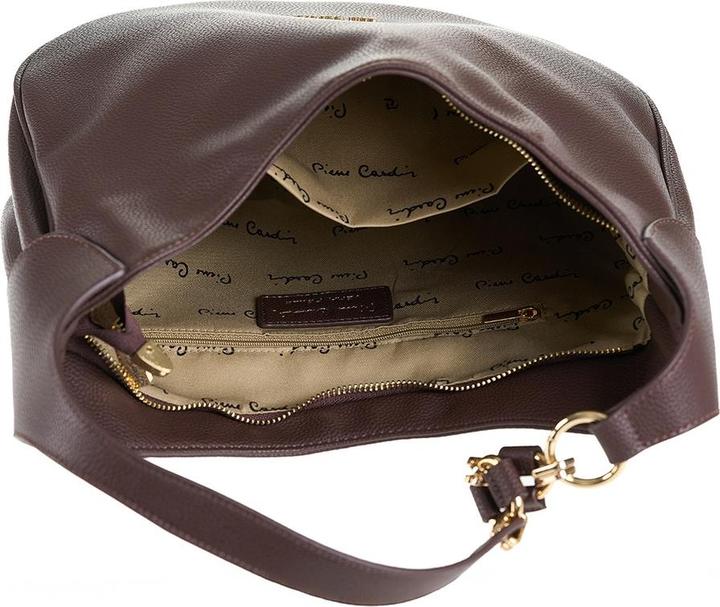 Actual product image Pierre Cardin Damen Schultertasche Made In Italy - Modell Celeste Lux - 100% Leder - 33.0 X 25.5 X 12.0 Cm