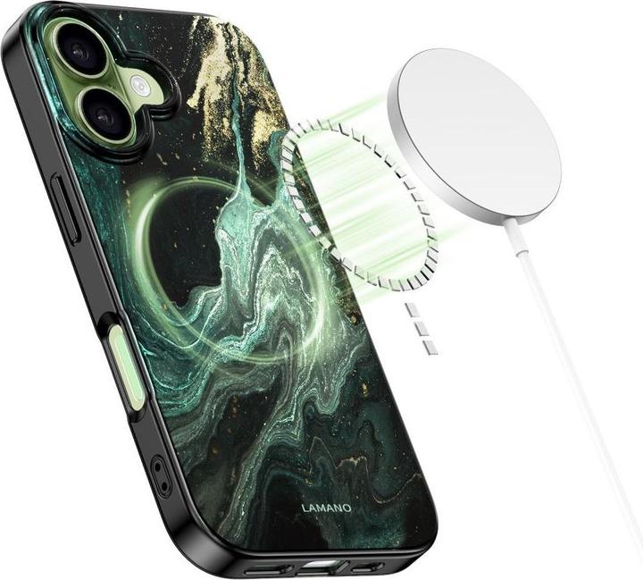 Actual product image Tech-Protect Lamano Magsafe Iphone 17 Aura-Grün (Apple iPhone 17)