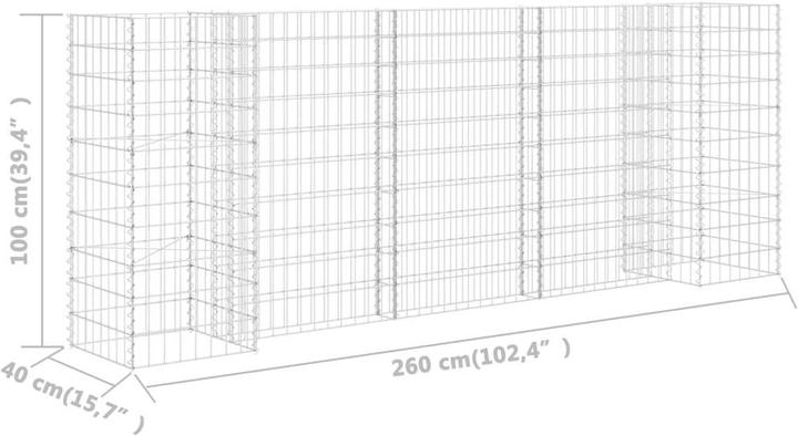 Actual product image vidaXL Gabionen-Pflanzkorb