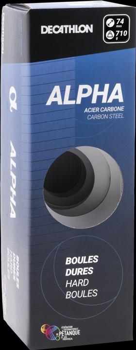 Geologic Boulekugeln Alpha glatt oder geriffelt Allroundkugeln Wettkampf 3 Kugeln hart (3 x, 70.50 mm)
