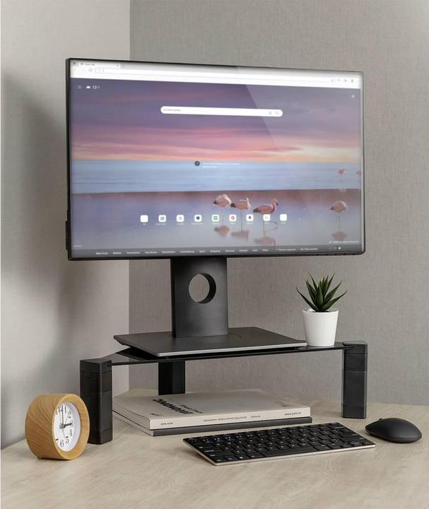 Productafbeelding myWall Glazen hoekplank voor flatscreens