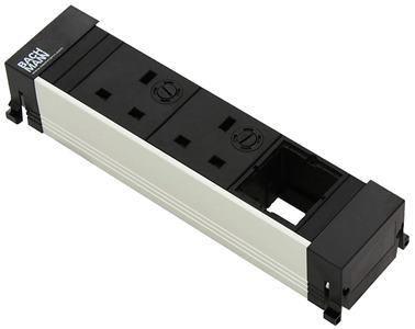 Produktbild Bachmann POWER FRAME - Steckdosenleiste - Eingabe, Eingang GST18i3 (2 x, BS 1363, CEE 7/3, 0.20 m)