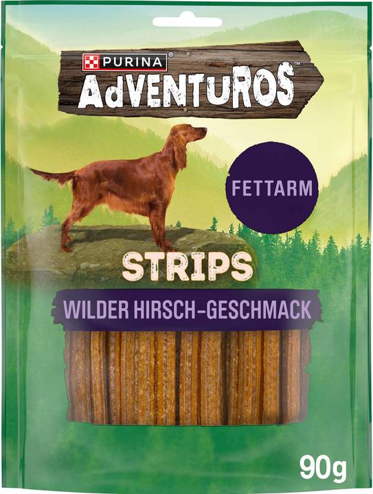 Image du produit Adventuros Strips mit wildem HirschGeschmack (Adulte, 6 pcs, 450 g)