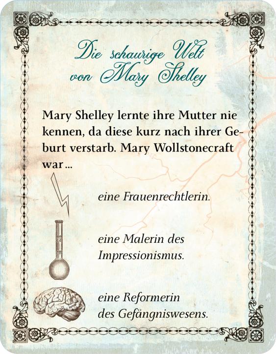 Nutritional values and ingredients Mary Shelleys Frankenstein - Das Quiz (German)
