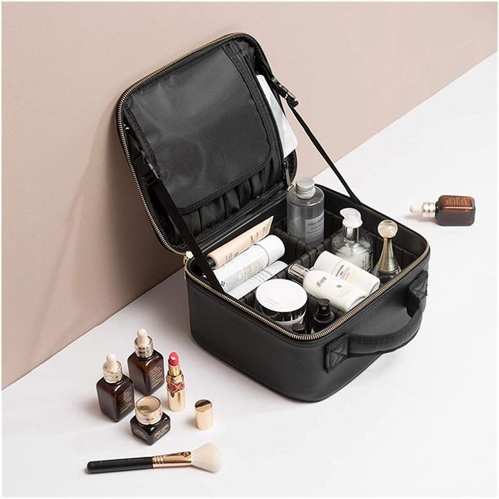 Produktbild JTI Professionelle Make-up-Tasche - Schwarz mit goldenen Details