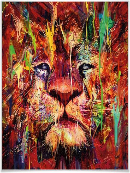 Immagine prodotto Trenddeko Leone rosso (100 x 120 cm)