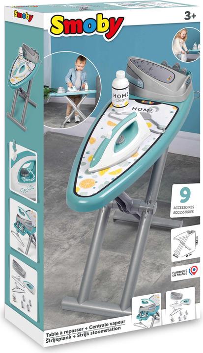 Image du produit Smoby Planche à repasser avec fer à repasser, 9 pcs.