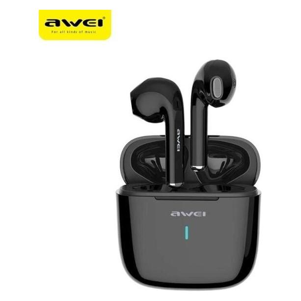 Awei T26 (Aktive Geräuschunterdrückung, 3 h, Kabellos), Kopfhörer, Schwarz