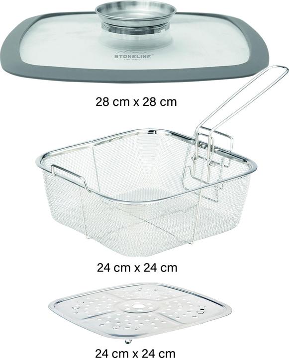Produktbild Stoneline Classic (Bräter + Schmortopf, Bratpfanne, Grillpfanne, Dampfkochtopf, Pfannenset + Topfset)