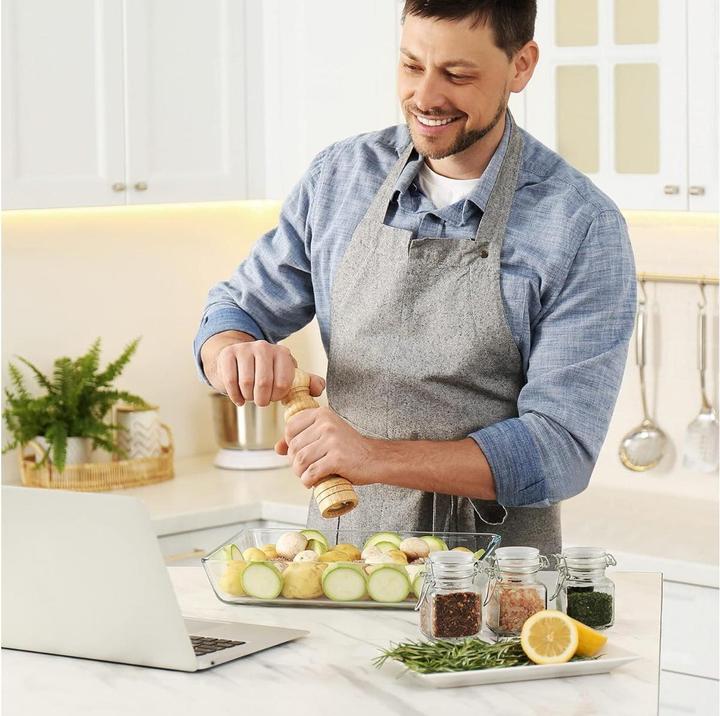 Image du produit Oak & Steel Pots à épices avec couvercle 12 pièces (Différentes épices)