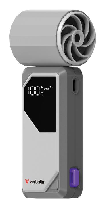 Produktbild Verbatim Handventilator Cool'n'Go AirJet grau/lila