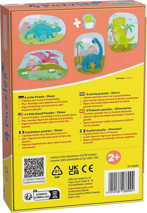 Immagine prodotto Haba Steckpuzzle Puzzle-Set mit Holzfiguren