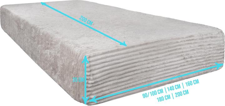 Actual product image Aspero Spannbettlaken aus Streifen-Flanell Parana (180 x 200 cm)