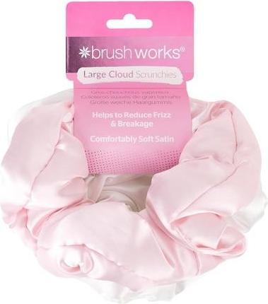 Image du produit Brush Works Brushworks Large Cloud Scrunchies Pink & White - Pack of 2 (Élastiques à cheveux)