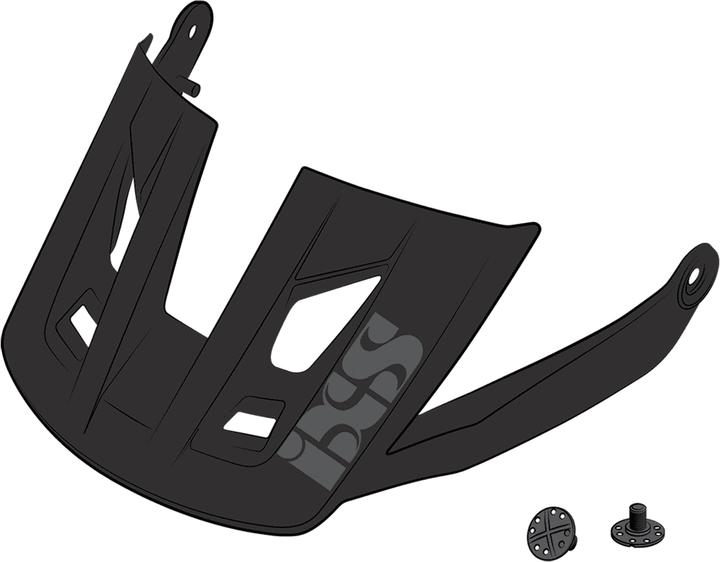 Produktbild iXS Ersatz Visier + Pins für Trigger FF - Schwarz