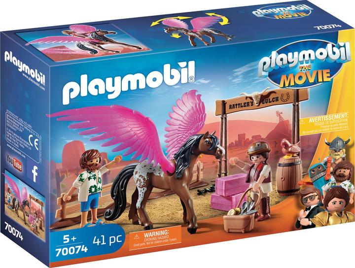 Image du produit Playmobil The Movie Marla, Del et cheval avec des ailes (70074)