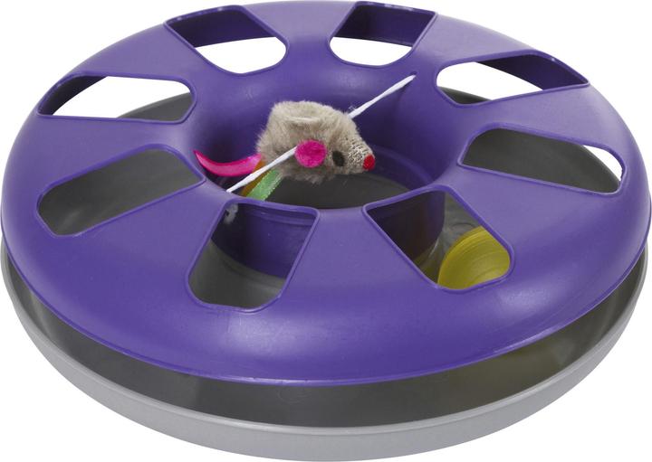 Produktbild Kerbl RACING WHEEL Katzenspiel- zeug ø 24 cm, farbl. sort. (Beschäftigungsspielzeug Katze)