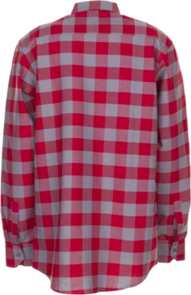 Produktbild Planam Squarehemd 1/1 Arm rot/zink 37/38 39/40 (40)