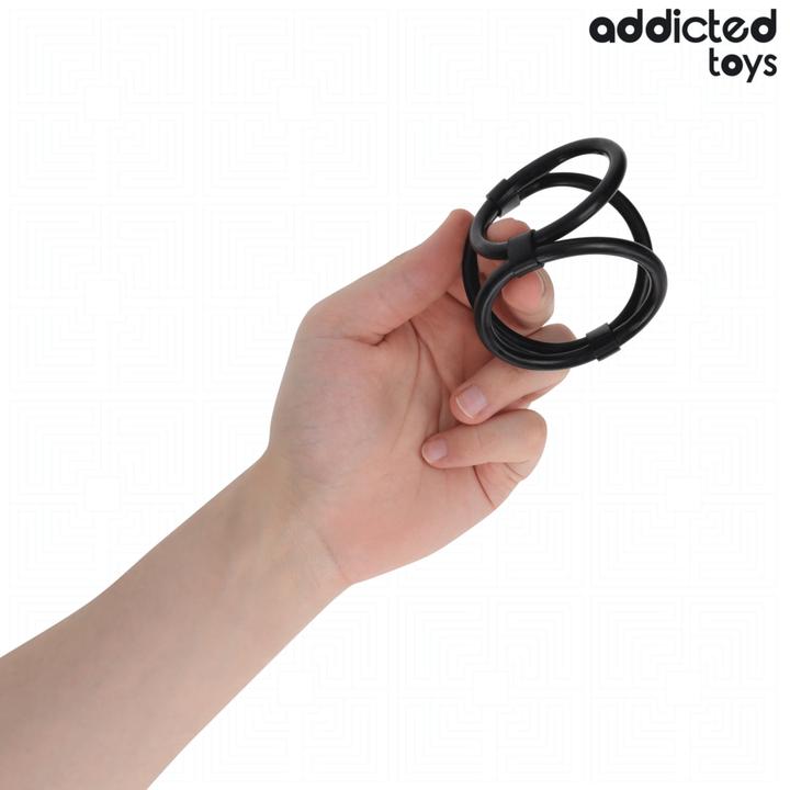 Actual product image Addicted toys - Dreifach-Penisring (6 cm)