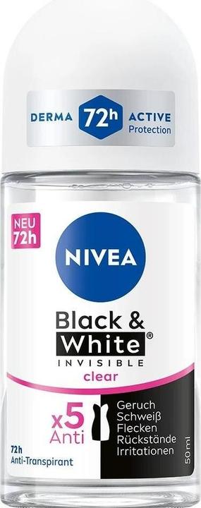 Produktbild NIVEA Deo Roll-on Black and White 50 ml (Roll-on, 50 ml)