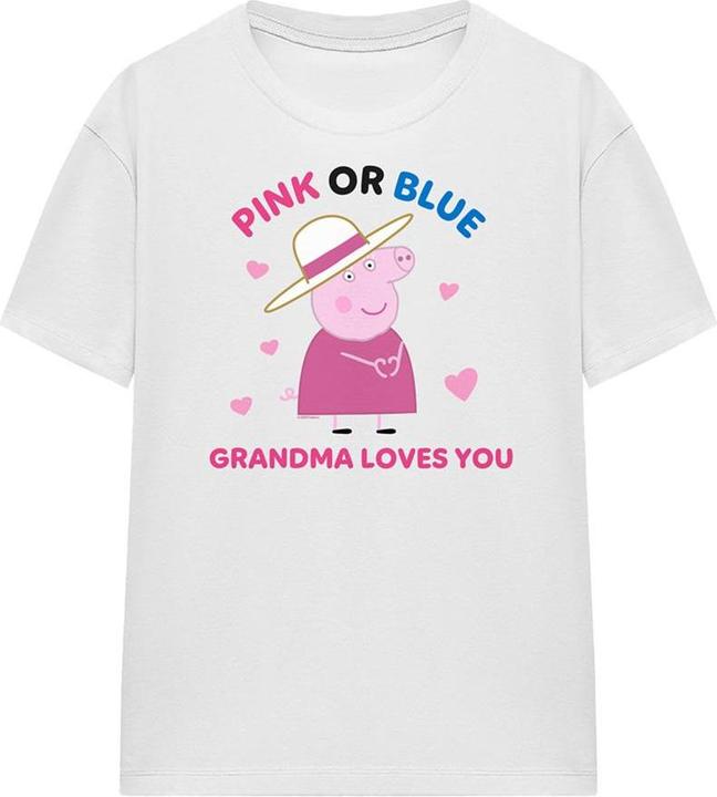 Produktbild Peppa Pig Pink Or Blue Grandma Pig Loves You TShirt (XXL)