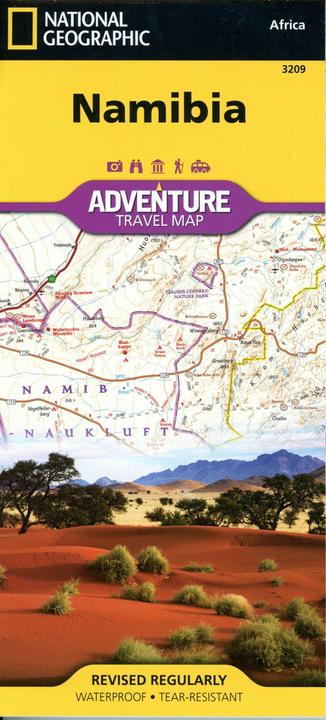 Produktbild National Geographic Adventure Travel Map Namibia