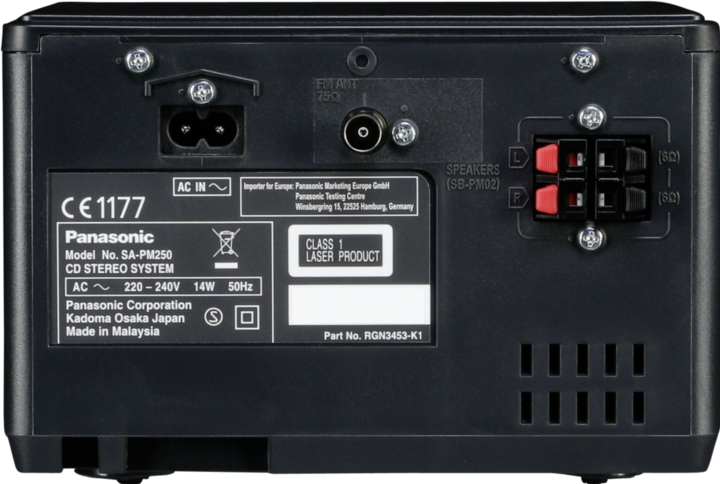 Produktbild Panasonic SC-PM250EG (Bluetooth, CD Player, 2x 10 W)