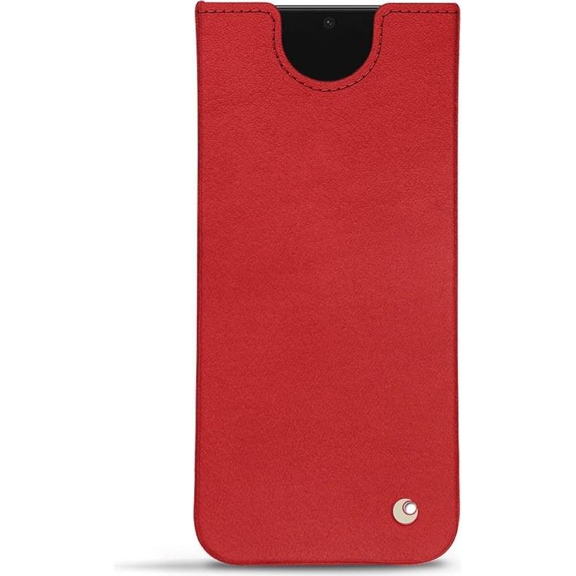 Noreve Lederschutzhülle Samsung Galaxy S21 FE (Samsung Galaxy S21 FE), Smartphone Hülle, Rot