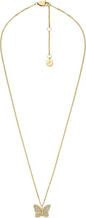 Image du produit Fossil Sutton Halskette Pave Butterfly (Acier inoxydable, Plaqué or)