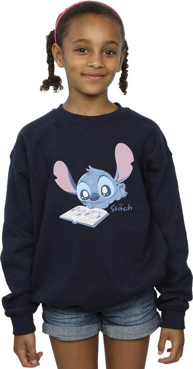 Produktbild Lilo & Stitch Reading Lying Down Sweatshirt Mädchen (152, 158)