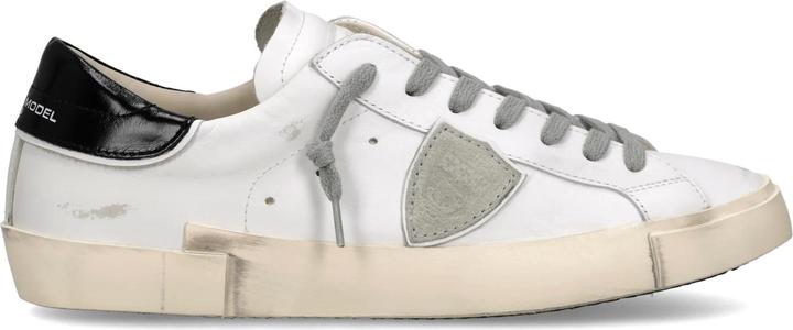 Image du produit Philippe Model prsx low leather sneakers, black and white (40)