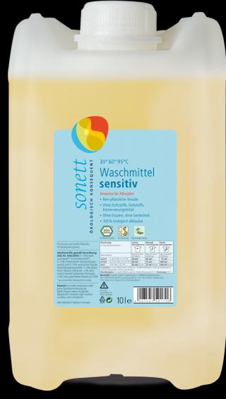 Actual product image Sonett Waschmittel sensitiv 30° 95°C (135 Washing cycles, Liquid)