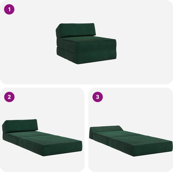 Produktbild vidaXL Klappbares Sofa