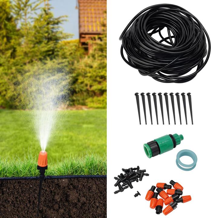 Immagine prodotto Casativo Sistema di irrigazione per piante, 23 pezzi, adattabile con tubo da 20 m