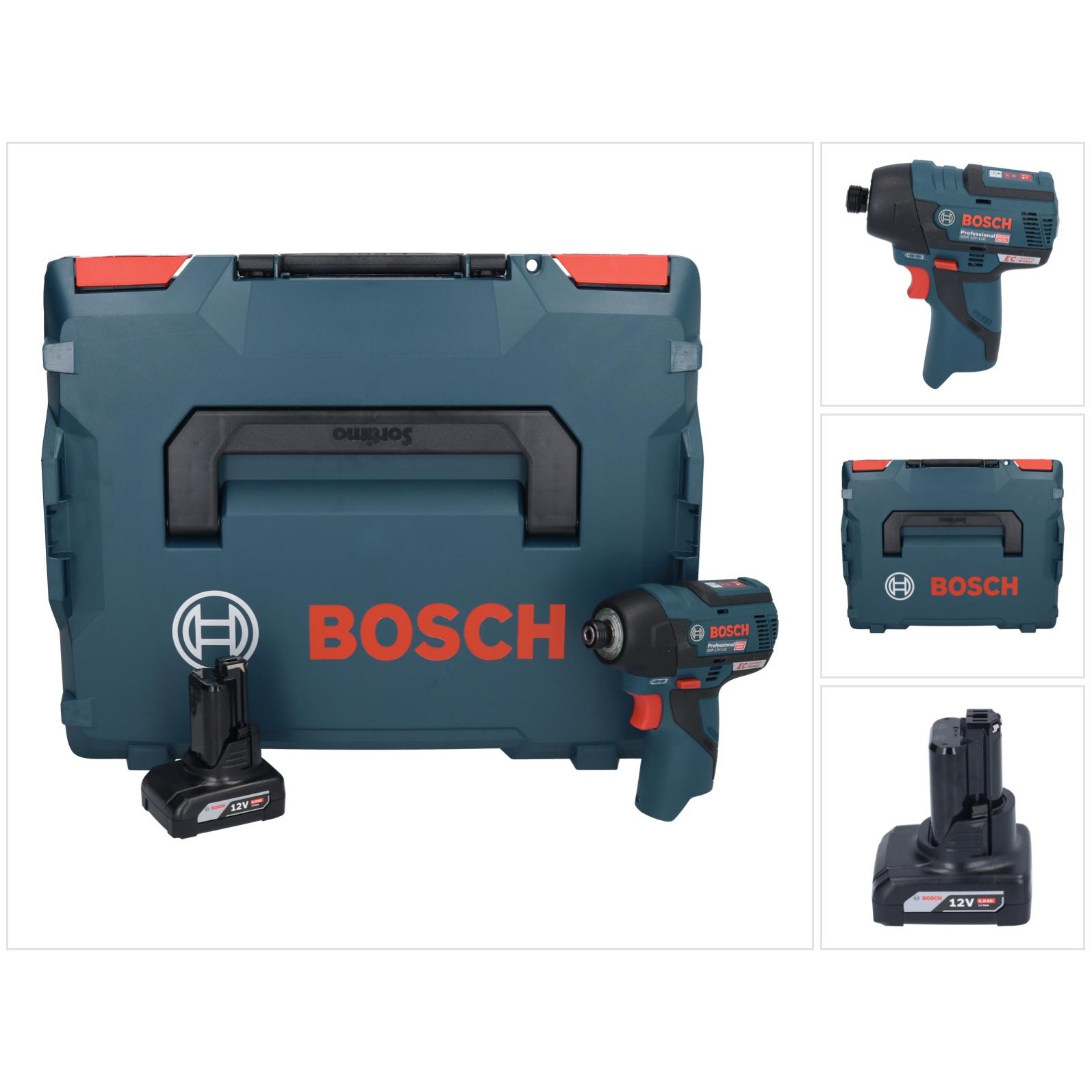 Bosch Professional, Bohrmaschine + Akkuschrauber, Bosch GDR 12V-110 Professional Akku Drehschlagschrauber 12 V 110 Nm 1/...