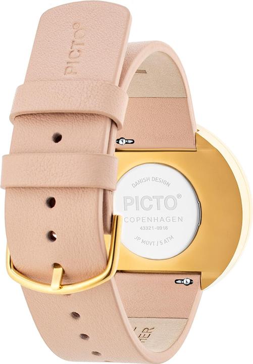 Image du produit Picto 43321-6320G Montre Femme Blanc et Or 40mm 5ATM (Montre analogique, 40 mm)