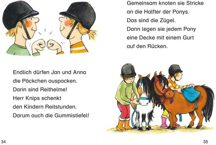 Actual product image Duden Leseprofi Zwei Ponys halten alle auf Trab, 1. Klasse (German, Catharina Westphal, Karin Müller, 2017)