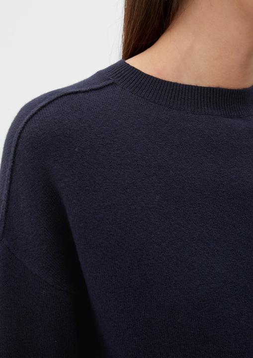 Produktbild s.Oliver Strickpullover Pullover mit geschlitztem Ärmelsaum (48)