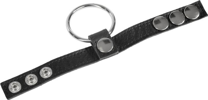 Actual product image Rimba Erotic Fashion ra7474 Penis Band Black Genuine Leather (4 cm)