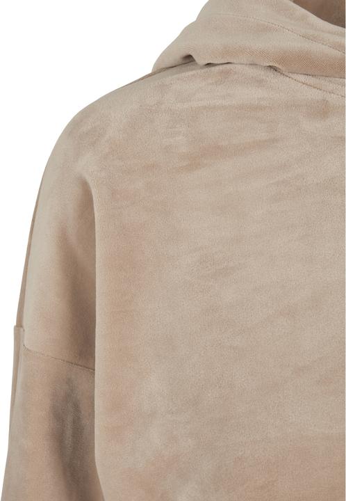 Actual product image Urban Classics Ladies Cropped Velvet Oversized Hoody (XL)