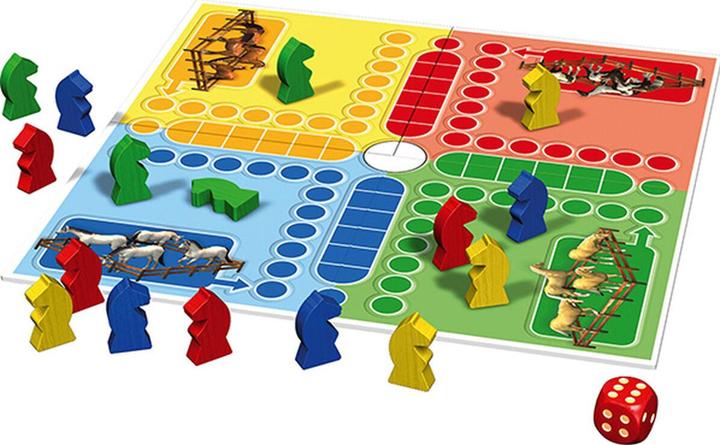 Actual product image Schmidt Spiele Jeu des petits chevaux Classic Line (French, 2 - 4 Players)